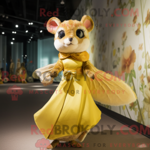 Gold Flying Squirrel mascot...