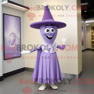 Lavender Ray mascot costume...