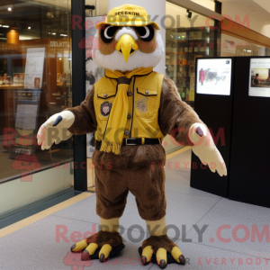 Gold Hawk Maskottchen...