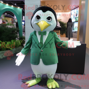 Grüner Pinguin Maskottchen...