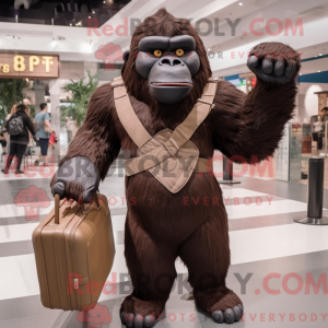 Brown Gorilla mascot...