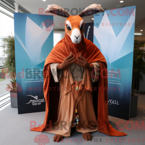 Rust Gazelle mascot costume...