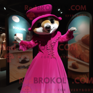 Magenta Meerkat mascot...