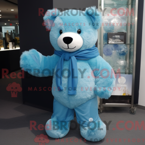 Hemelsblauw teddybeer...