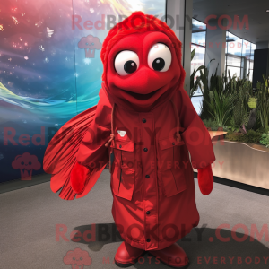 Red Betta Fish mascot...