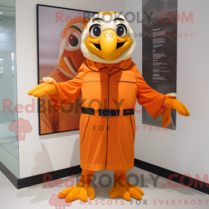 Orange Falcon Maskottchen...