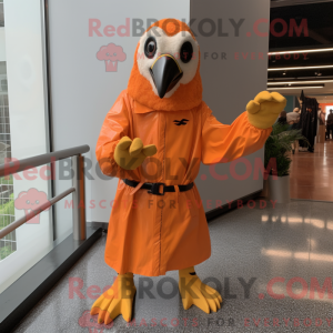 Orange Falcon mascot...