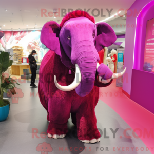 Magenta Mammoth mascot...