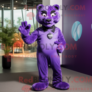 Purple Panther mascot...