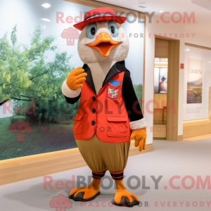 Peach Woodpecker mascot...