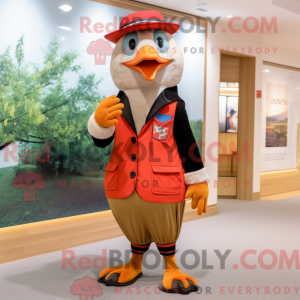 Peach Woodpecker maskot...