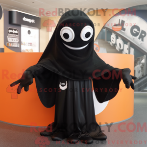 Black Squid mascot costume...