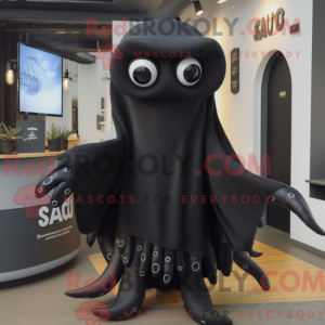Black Squid-mascottekostuum...