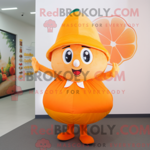 Orange Abrikos maskot...