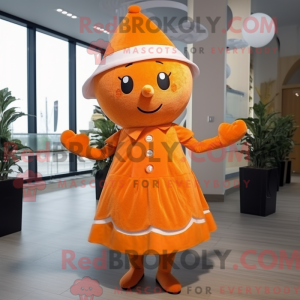 Oransje aprikos maskot...