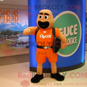 Peach Gi Joe mascot costume...