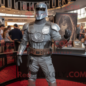 Silver Gi Joe mascot...