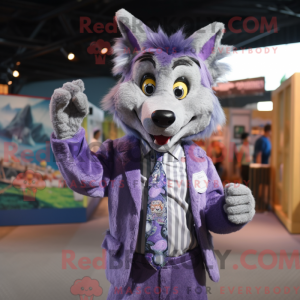 Lavender Wolf mascot...
