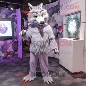 Lavender Wolf mascot...