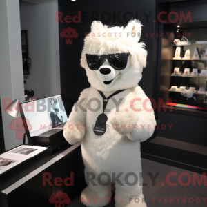 White Alpaca mascot costume...