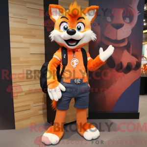 Orange Say Wolf mascot...