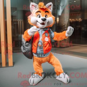 Orange Say Wolf mascot...