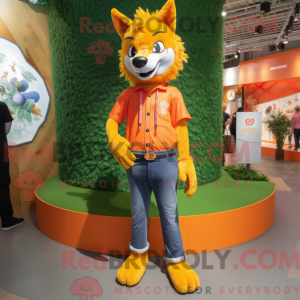 Orange Say Wolf mascot...