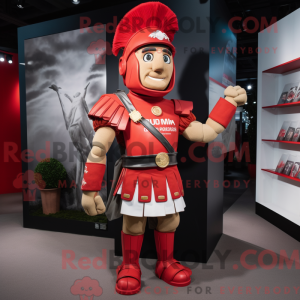 Red Roman Soldier mascot...