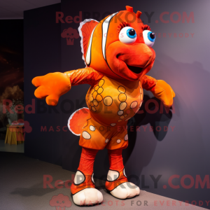 Rust Clown Fish mascot...