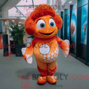 Rust Clown Fish mascot...