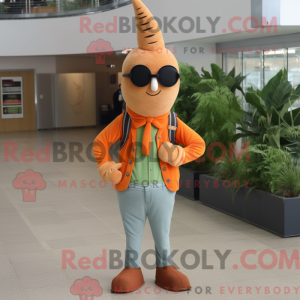 Tan Carrot mascot costume...