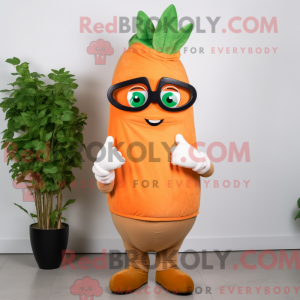 Tan Carrot mascot costume...