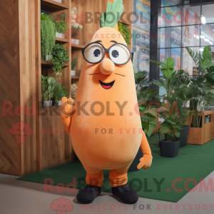 Tan gulerod maskot kostume...