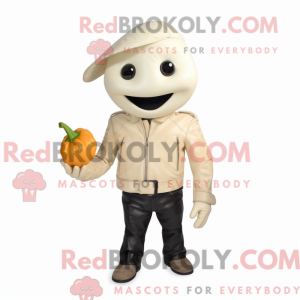 Cream Pepper mascot costume...