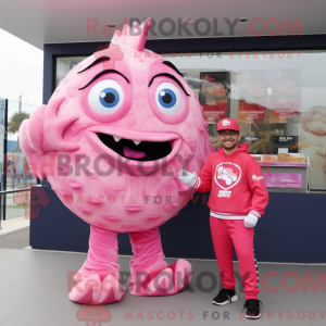 Postava maskota Pink Fish...