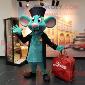 Teal Ratatouille mascot...