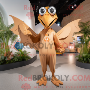 Tan Pterodactyl mascot...