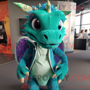 Postava maskota Teal Dragon...