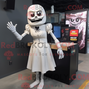 White Undead mascot costume...