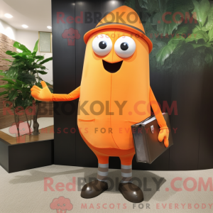 Orange Ray mascot costume...