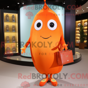 Orange Ray mascot costume...