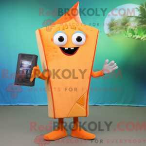 Orange Ray mascot costume...