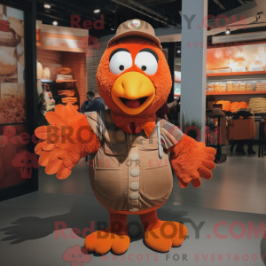 Orange Tyrkiet maskot...