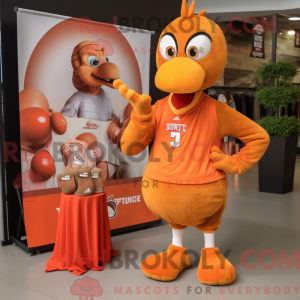 Orange Truthahn Maskottchen...