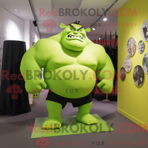 Postava maskota Lime Green...