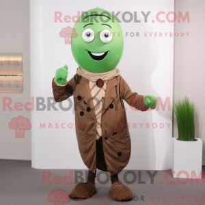 Brown Green Bean mascot...