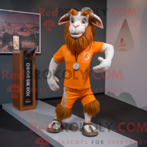 Orange Boer Goat mascot...