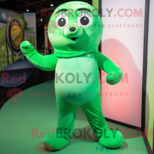 Green Seal mascot costume...