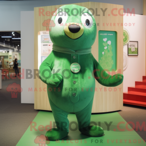 Green Seal mascot costume...