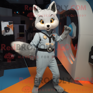 Grey Fox-maskotdraktfigur...